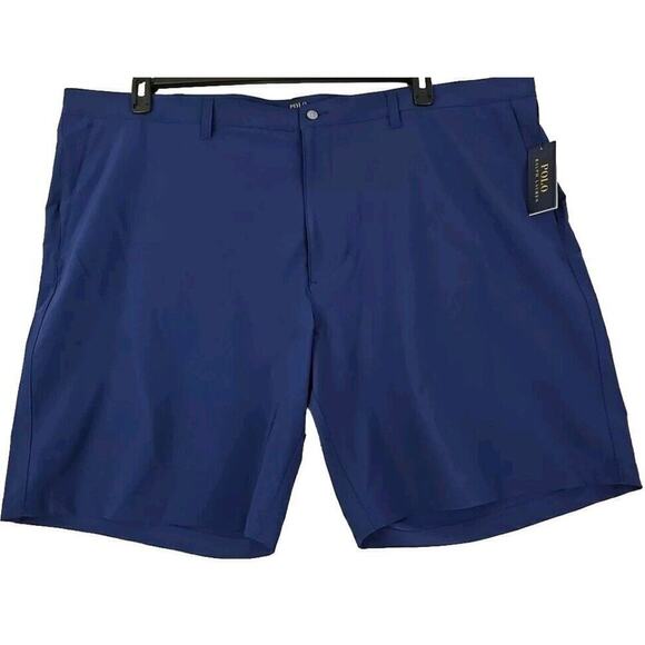 Polo Ralph Lauren Mens Navy Blue Stretch Classic Fit Chino Shorts Sz 48B NWT$85 - Picture 1 of 10